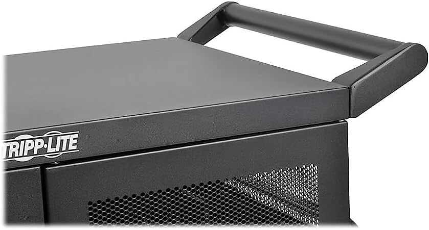 Tripp Lite Charging Station Cart Conversion Kit withHandle, Casters & Power Cord Manager for 16-Device AC & USB Charging