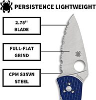 Spyderco C136SBL Persistence Lightweight CPM S35VN