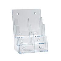 AZAR DISPLAYS Clear Slanted Countertop Display Holders