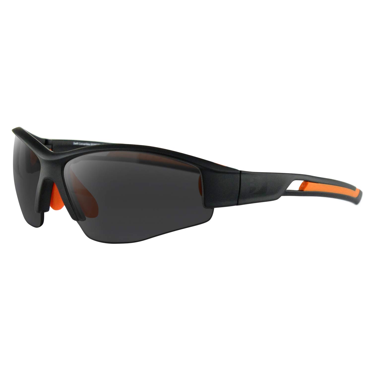 Bobster ® Swift, Matte Black and Orange Frame, Smoked, Yellow, & Clear Lens