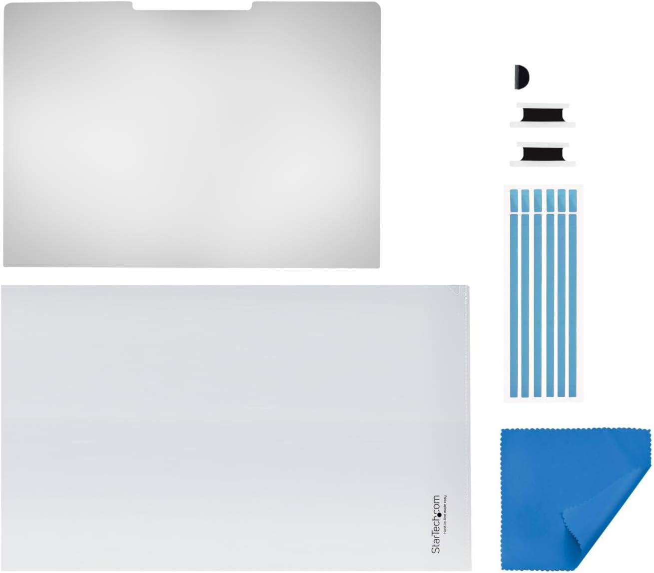 StarTech.com Flip-Over Touch Privacy Screen, Laptop Anti-Glare Blue Light Filter