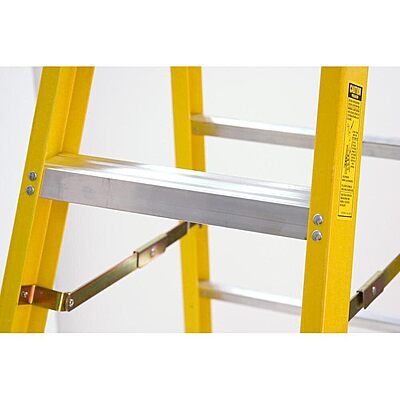 Werner, 6108, Stepladder, Fiberglass, 8 Ft. H, 300 Lb Cap
