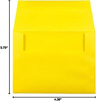 JAM PAPER Colored Envelopes (Recycled, Gummed Closure) - 25 Pack