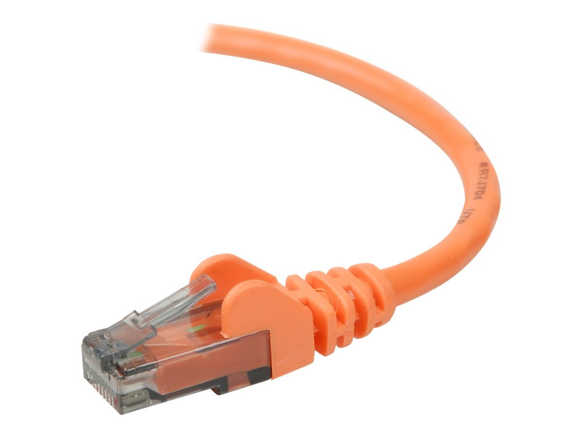 Belkin Cat. 6 Patch Cable - RJ-45 Male - RJ-45 Male - 1ft - Orange