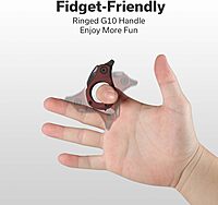 CIVIVI Pyrus Mini Keychain Knife (1 Piece), Small EDC Pocket Folding Box Cutter with 14C28N Blade & Ringed G10 Handle, Christmas Stocking Stuffers Gift for Men Women C23038-1, Burgundy