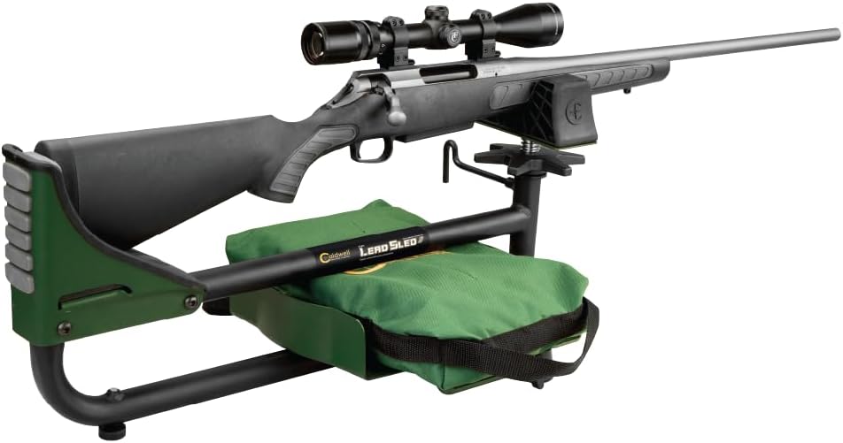 Caldwell Lead Sled 3 Adjustable Ambidextrous Recoil Reducing Rifle Shooting Rest for Sighting in and Shooting Stability