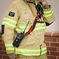 Boston Leather Firefighter Radio Strap
