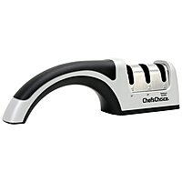 Chef’sChoice Manual Knife Sharpeners for 15- and 20-Degree Straight-Edge and Serrated Knives with Diamond Abrasives Precise Angle Control & Compact Footprint, 2-Stage, Gray