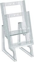 Azar Displays 3-Tier 15-Pocket Acrylic Trifold Brochure Counter Display, 9inH x 31-1/2inW x 5-1/4inD, Clear