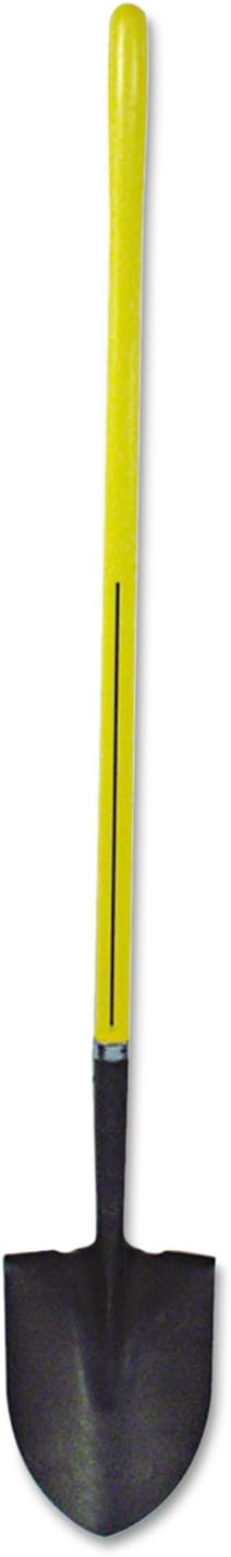 Nupla 72-016 16 gauge Ergo-Power Round Point Shovel with Hollow Back and 48" Fiberglass Straight Handle