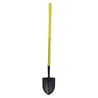Nupla 72-016 16 gauge Ergo-Power Round Point Shovel with Hollow Back and 48" Fiberglass Straight Handle