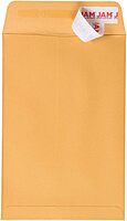 JAM PAPER Open End Catalog Envelopes with Peel & Seal - Brown Kraft Manila