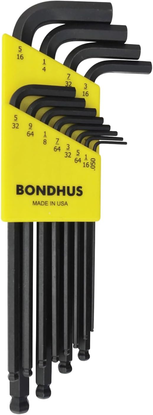 Bondhus 10936 set of 12 Balldriver L-wrenches, ProGuard Finish, sizes .050-5/16-Inch
