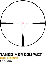 SIG SAUER Tango-MSR Compact LPVO 1-6x24 30mm Tube Second Focal Plane/SFP/F2 Shockproof Waterproof Tactical Riflescope