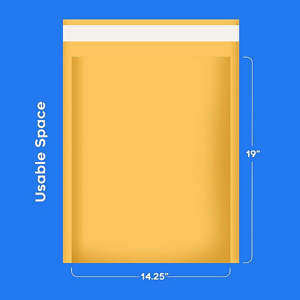7 - Kraft Bubble Mailers - 50 Padded Self Sealing Envelopes