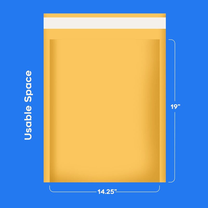 7 - Kraft Bubble Mailers - 50 Padded Self Sealing Envelopes