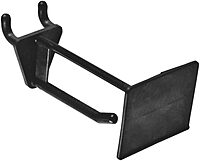 AZAR DISPLAYS Glass-Filled Nylon Pegboard Scan Hooks with Locking Lexan Label Plate, 50-Pack