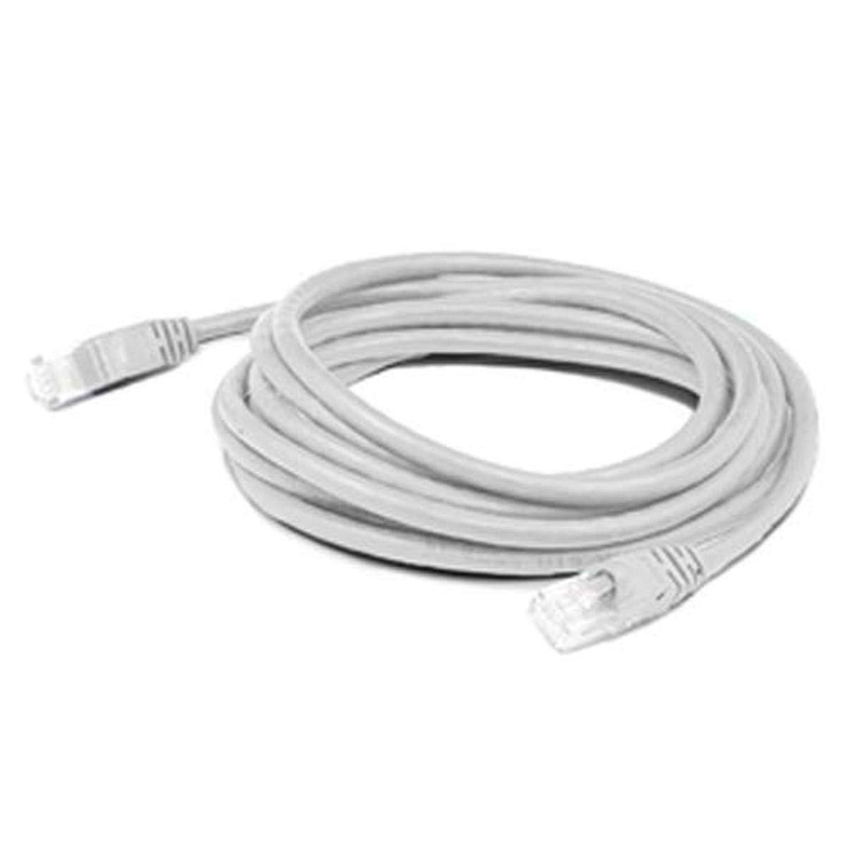 AddOn 7ft RJ-45 (Male) to RJ-45 (Male) White Slim Cat6A snagless Boot UTP PVC Copper Patch Cable