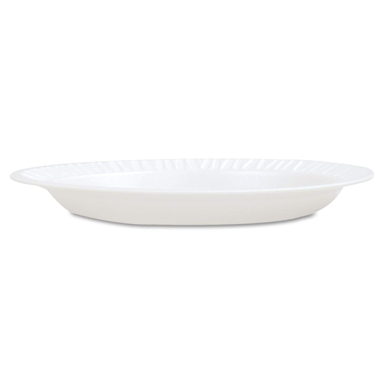 Dart Concorde 6 in White Foam Plates, Unlaminated - 1000/Case