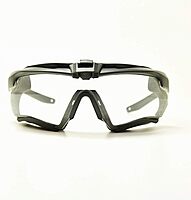 Oakley Ess Sunglasses Matte Black Frame, Clear Lenses, 40MM