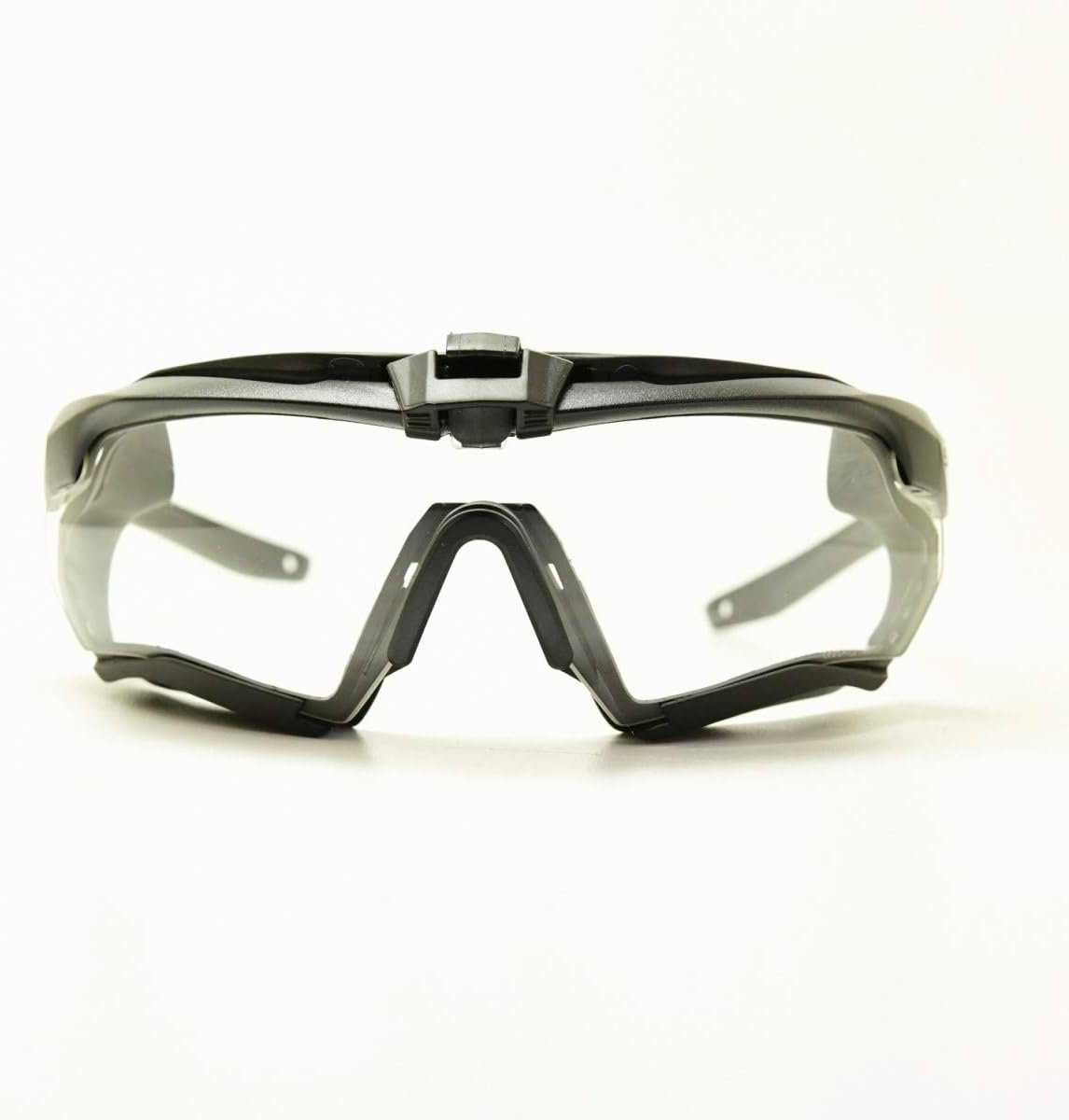 Oakley Ess Sunglasses Matte Black Frame, Clear Lenses, 40MM