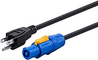 Monoprice Stage Right powerCON Cable NEMA 5-15P to Neutrik NAC3FCA 16 AWG