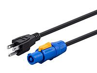 Monoprice Stage Right powerCON Cable NEMA 5-15P to Neutrik NAC3FCA 16 AWG
