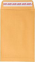 JAM PAPER Open End Catalog Envelopes with Peel & Seal - Brown Kraft Manila