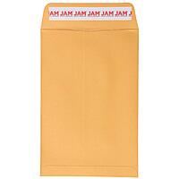 JAM PAPER Open End Catalog Envelopes with Peel & Seal - Brown Kraft Manila