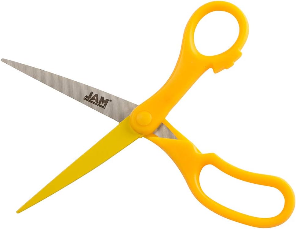 JAM PAPER Precision Scissors - 8 Inch Stainless Steel Blades