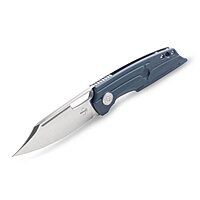 Boker Plus Hea Hunter Pocket Knife- 2.88" D2 Steel Blade with Frame Lock and Blue G10 Scales, Designed by Headesigns