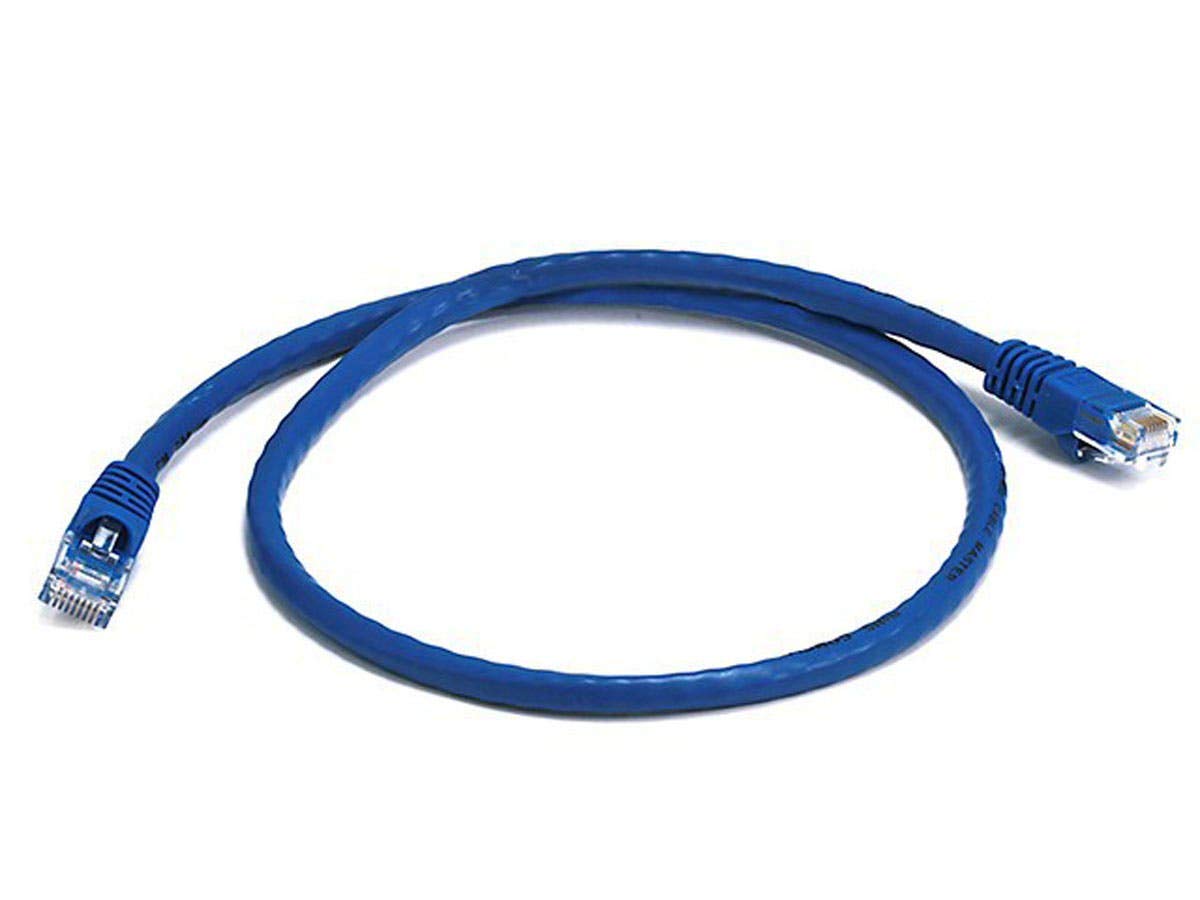 Monoprice Cat6 24AWG UTP Ethernet Patch Cable - Snagless RJ45, 550MHz, Pure Bare Copper