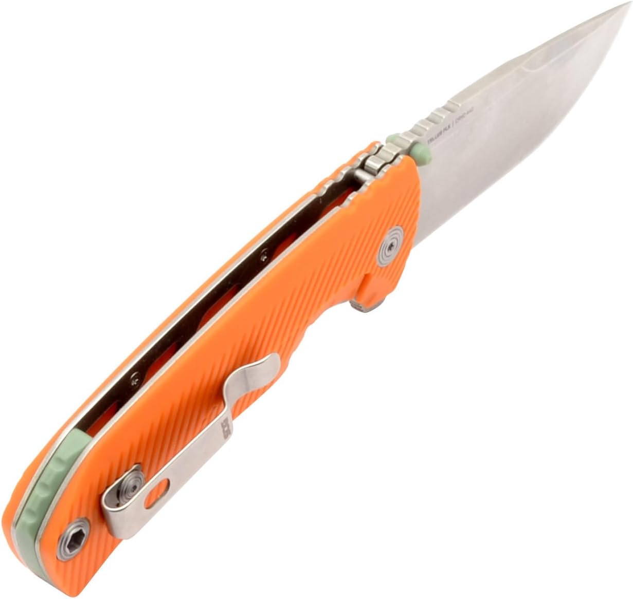 SOG Tellus FLK Full-Sized Frame Lock Folding Knife, GRN Handle, CRYO 440C Stainless Steel Blade, Reversible Pocket Clip