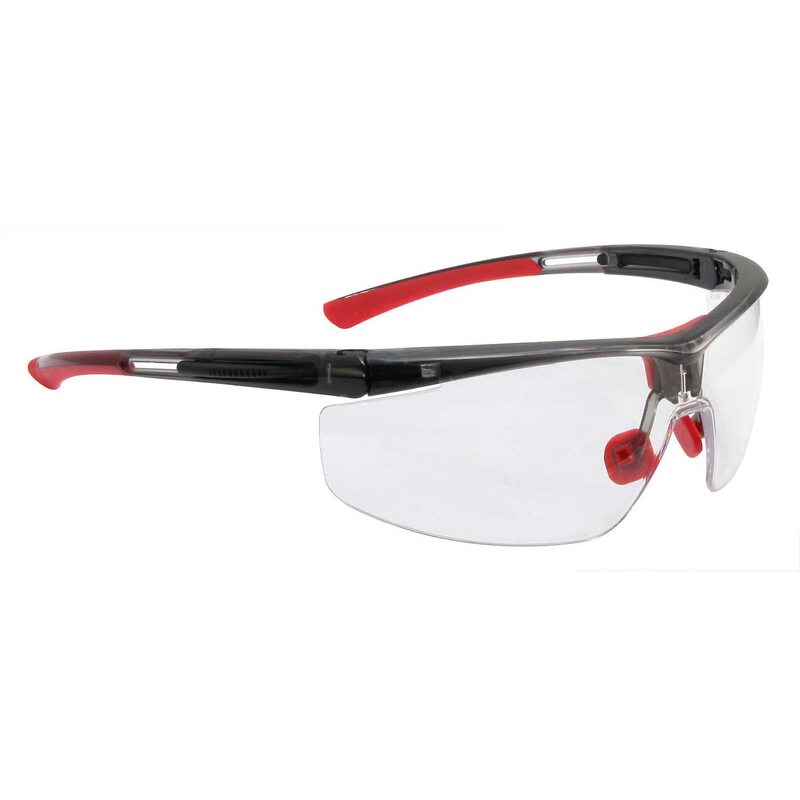 Honeywell North ADAPTEC Narrow Black Frame Clear Lens HYDROSHIELD Anti-Fog Coating T5900NTKHS