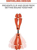 Ergodyne Squids 3420 Swiveling Dual-Clip Glove Holder