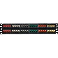 Panduit NKFP48Y Category-6 48-Port Flat Modular Patch Panel, Black