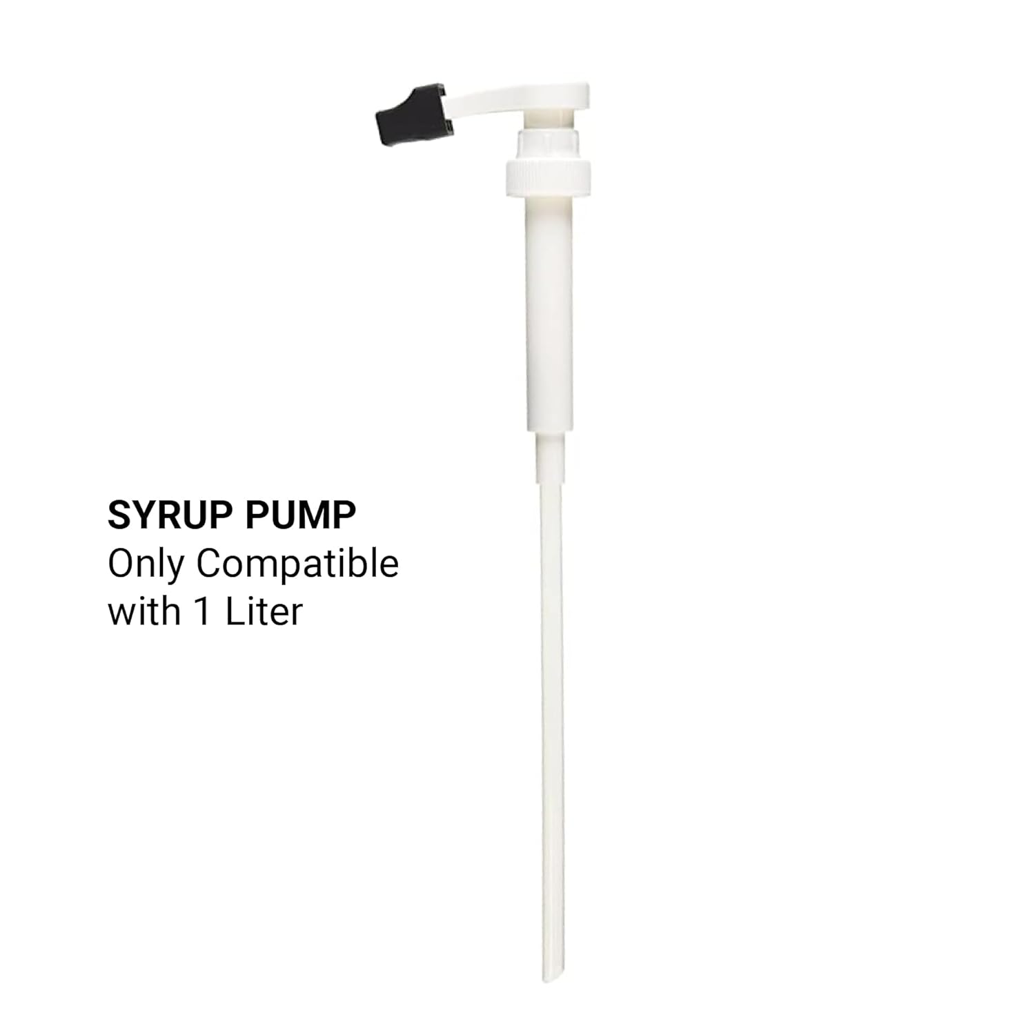 Monin - Syrup Pump, Only Compatible with 1 Liter Bottles of Monin Syrup, Tip Cover Included