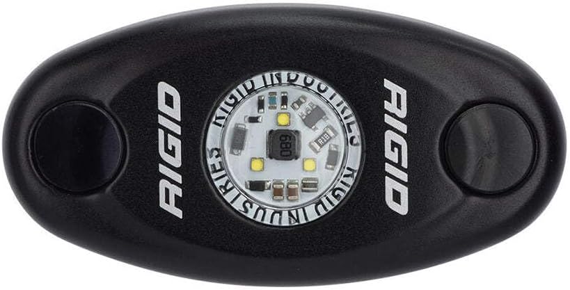 RIGID Industries A-Series Black High Power LED Light Single - Cool White