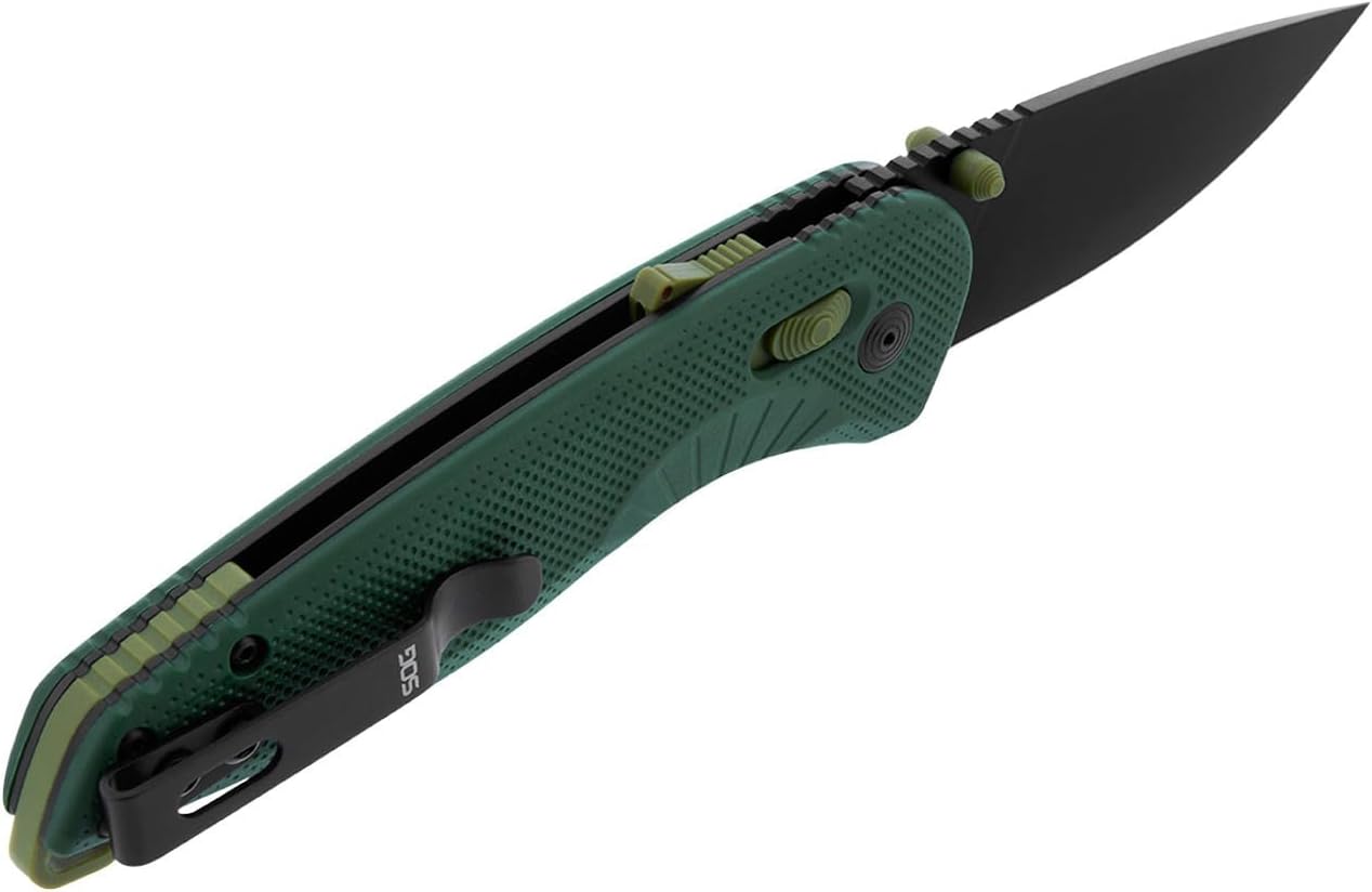 SOG Aegis AT Ambidextrous Folding Pocket Knife CRYO D2 Blade AT-XR Lock