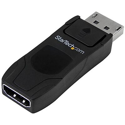 StarTech.com DisplayPort to HDMI Adapter - 4K 30Hz Compact DP 1.2 to HDMI 1.4 Video Converter - DP++ to HDMI Monitor/TV - Passive (DP2HD4KADAP)