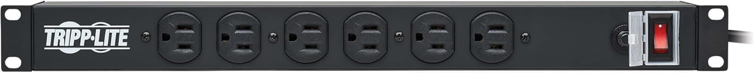 Tripp Lite 1U Rackmount Power Strip PDU, 15A 120V, 15ft Cord