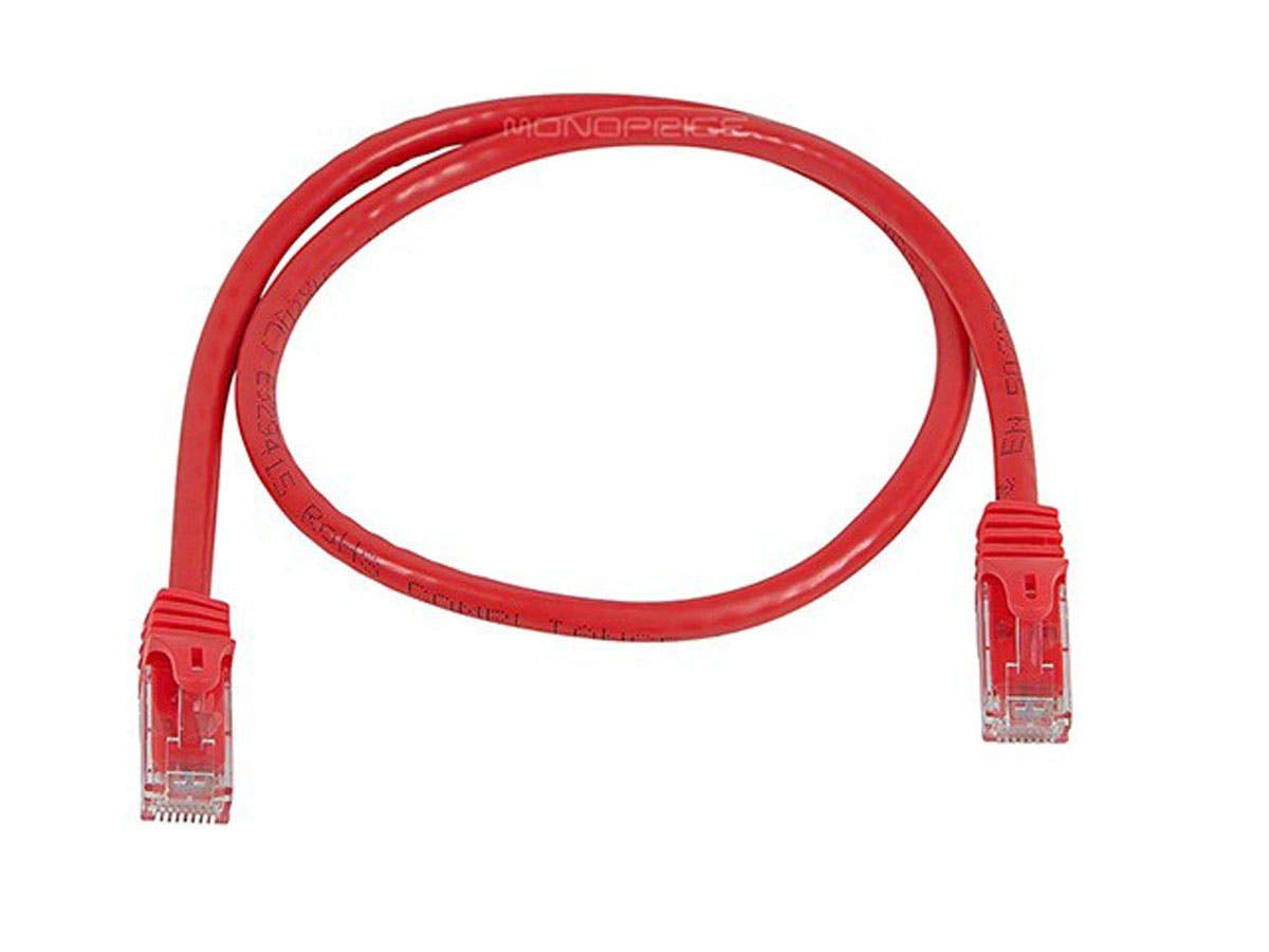 Monoprice Cat6 Flexboot Ethernet Patch Cable UTP 24AWG 550MHz Snagless RJ45