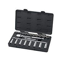 GEARWRENCH 23 Pc. 1/2" Drive 6 Pt. Standard & Deep Mechanics Tool Set, SAE - 80707
