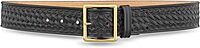 DUTYMAN 1-3/4" Basketweave Leather Garrison Belt - 100% Genuine Leather, No Fillers, Interchangeable Buckles