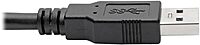 Tripp Lite USB 3.0 SuperSpeed A/A Cable for U325 Keystone Panel Mount Couplers Black M/M 6ft 6' (U325-006) 6 ft.
