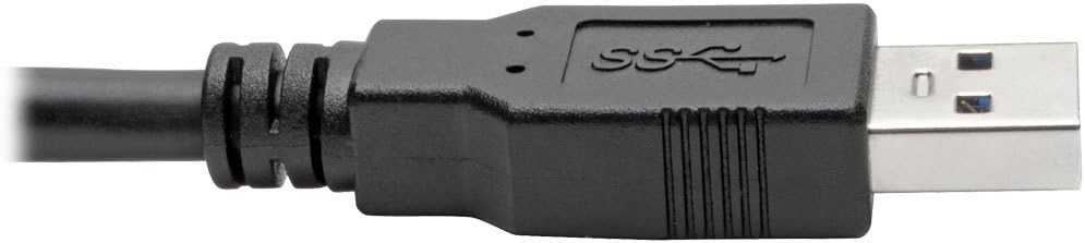 Tripp Lite USB 3.0 SuperSpeed A/A Cable for U325 Keystone Panel Mount Couplers Black M/M 6ft 6' (U325-006) 6 ft.