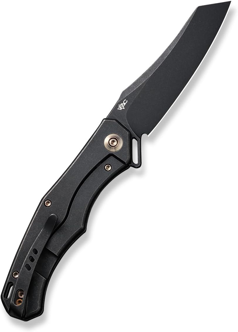 WE Kyle Lamb WE22010G-1 Black Titanium Handle with Diamond Pattern On Presentation Handle