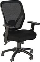 Bush Business Furniture Accord Mesh Back Office Chair in Black | Ergonomic Seating Solution for Personal Computer Workstation