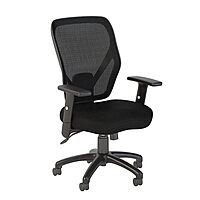 Bush Business Furniture Accord Mesh Back Office Chair in Black | Ergonomic Seating Solution for Personal Computer Workstation