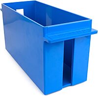 Extra-Capacity Coin Tray, Nickels, 1 Compartment, Denomination And Capacity Etched On Side, 10.5 X 4.75 X 5, Plastic, Blue